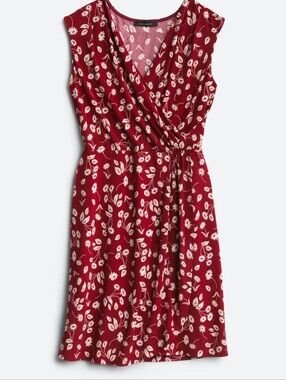 Floral Wrap Midi Dress in Burgundy -hail3y:23
